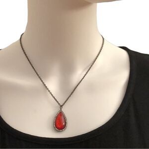 Laura Ashley imitation ruby necklace NWT